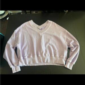 Lavender V-Neck Women's Sweater
